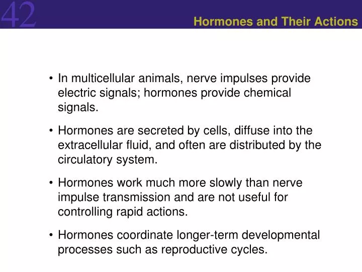 hormones and their actions