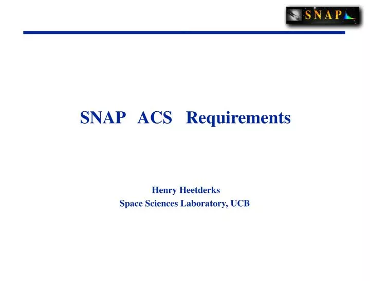 snap acs requirements