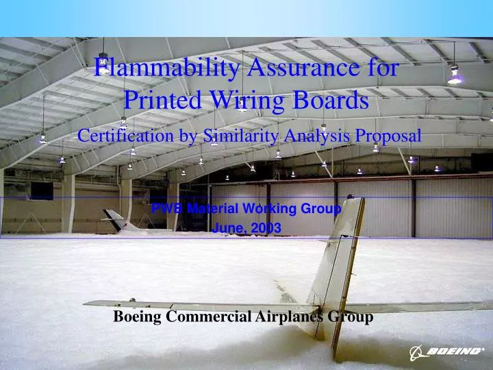 flammability assurance for printed wiring boards certification by similarity analysis proposal