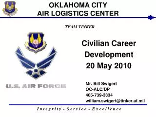 Civilian Career Development 20 May 2010