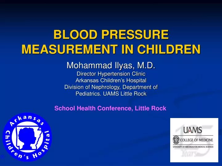 Measuring Blood Pressure in Children