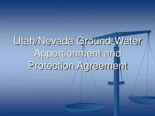 Utah/Nevada Ground-Water Apportionment and Protection Agreement