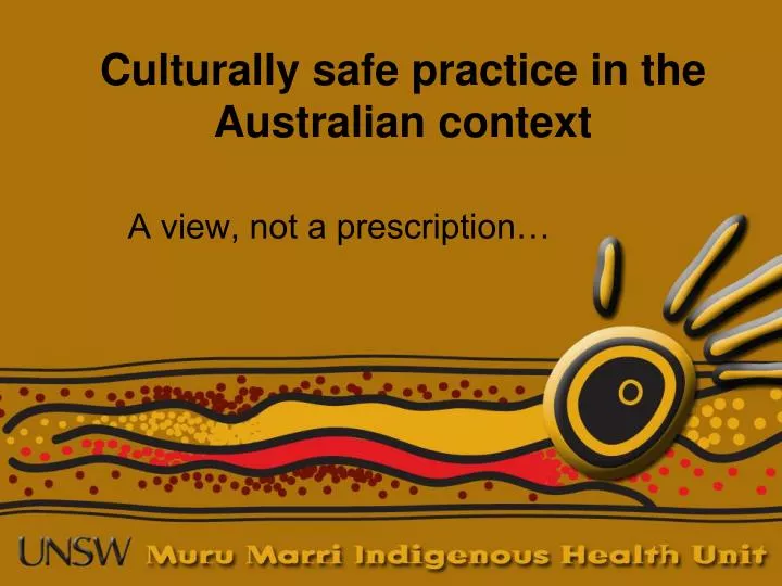 culturally safe practice in the australian context