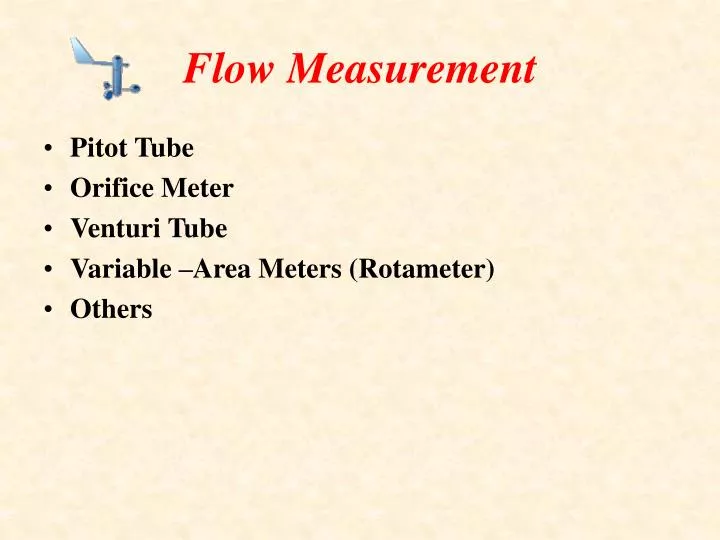 flow measurement