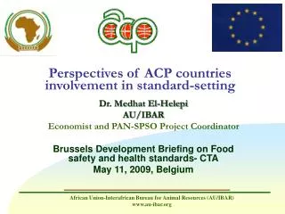 Perspectives of ACP countries involvement in standard-setting