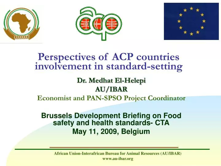 perspectives of acp countries involvement in standard setting