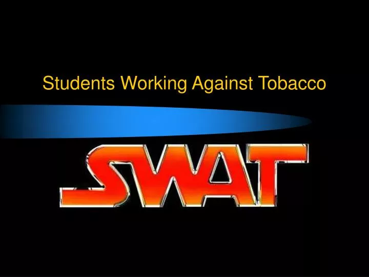 students working against tobacco
