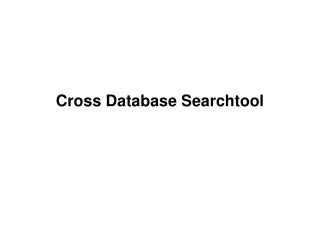 Cross Database Searchtool
