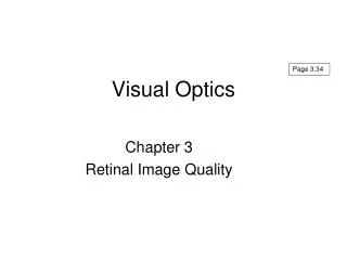 Visual Optics