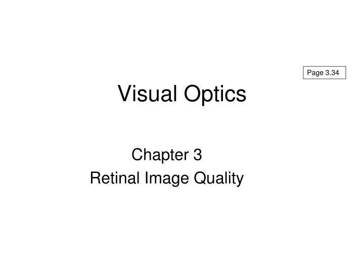 visual optics