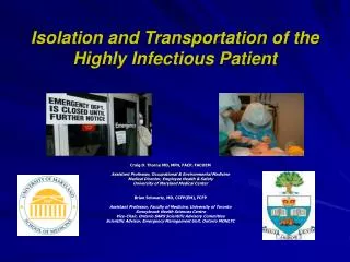 Isolation and Transportation of the Highly Infectious Patient