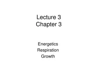 Lecture 3 Chapter 3