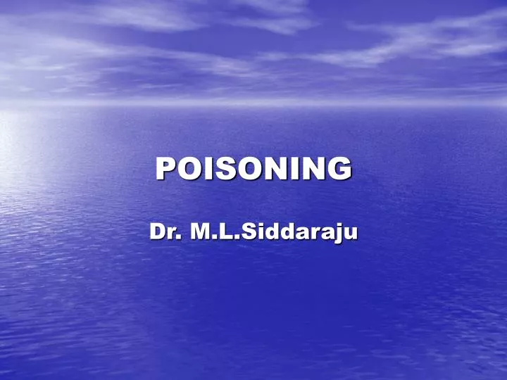 poisoning