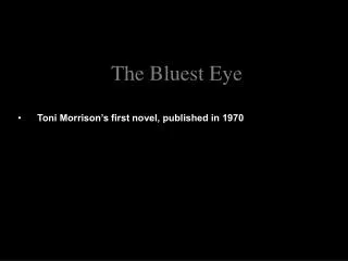 the bluest eye