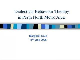 Dialectical Behaviour Therapy in Perth North Metro Area