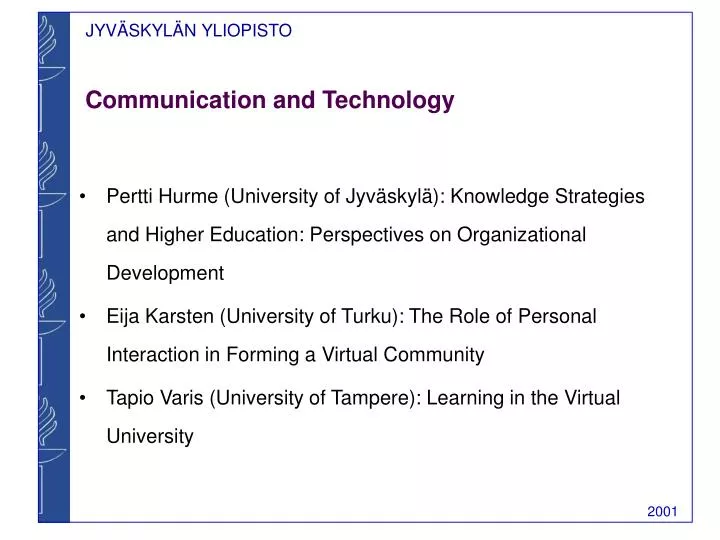 communication and technology