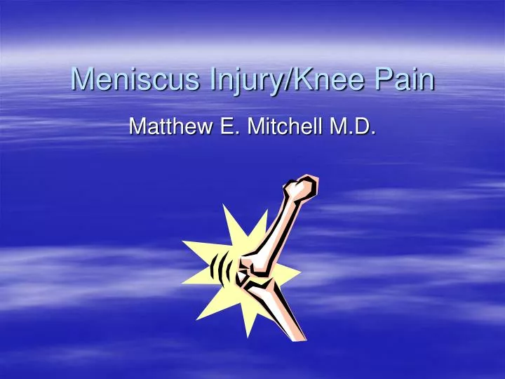 meniscus injury knee pain