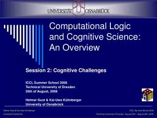 Computational Logic and Cognitive Science: An Overview