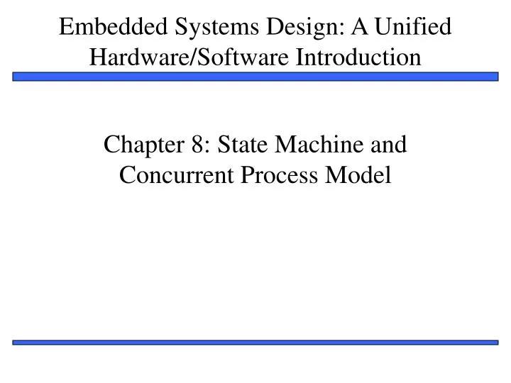 chapter 8 state machine and concurrent process model