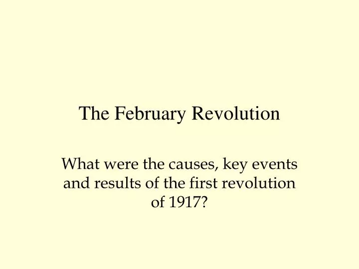 the february revolution