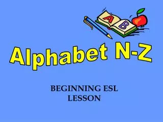 Alphabet N-Z