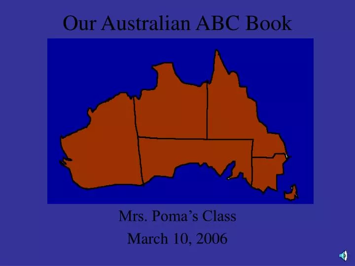 our australian abc book