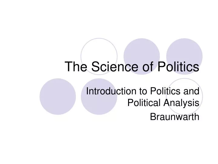 the science of politics