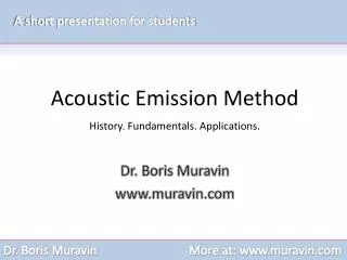 Dr. Boris Muravin www.muravin.com