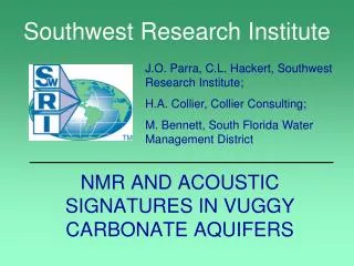 NMR AND ACOUSTIC SIGNATURES IN VUGGY CARBONATE AQUIFERS