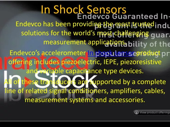 in shock sensors