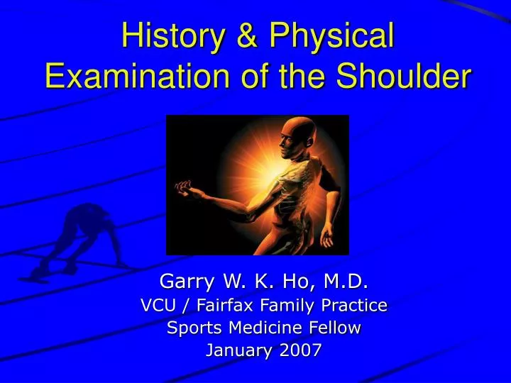 history physical examination of the shoulder