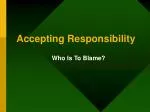 Taking Responsibility: Who Is to Blame? - slide 1
