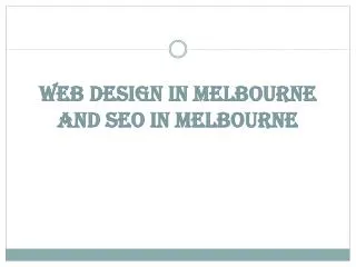 Web Design in Melbourne and SEO in Melbourne