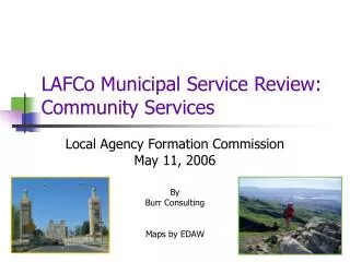 LAFCo Municipal Service Review: Community Services