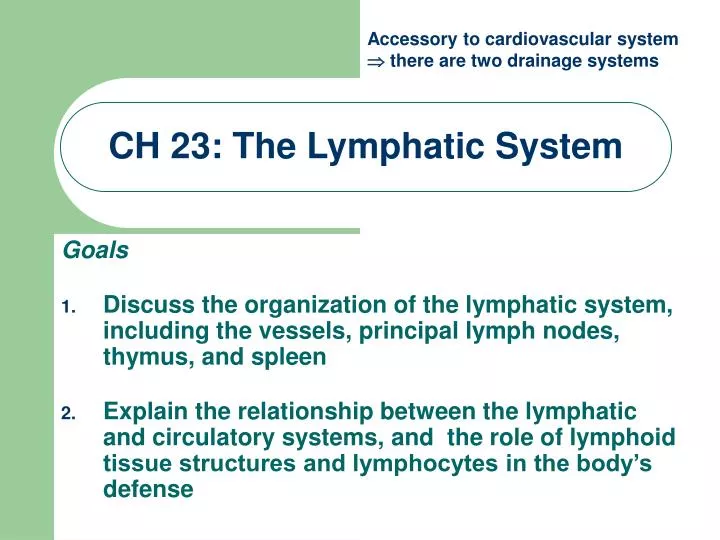 ch 23 the lymphatic system