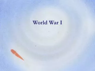 World War I