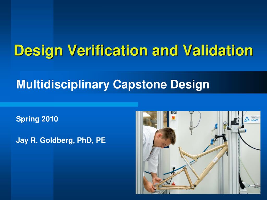 PPT - Comprehensive Verification and Validation Guidelines for Product ...