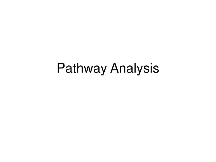 pathway analysis
