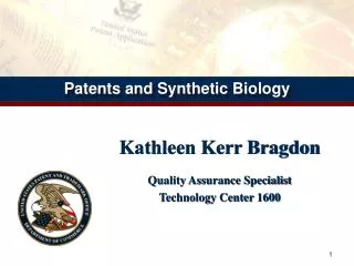 Kathleen Kerr Bragdon Quality Assurance Specialist Technology Center 1600