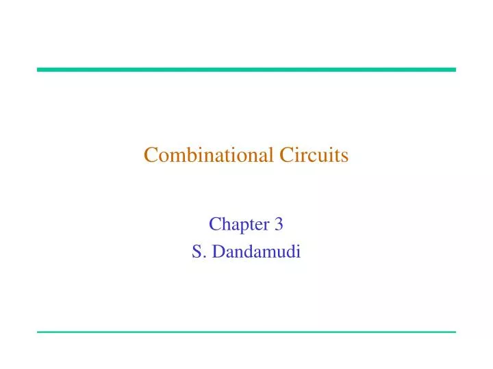 combinational circuits