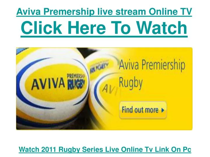 aviva premership live stream online tv click here to watch