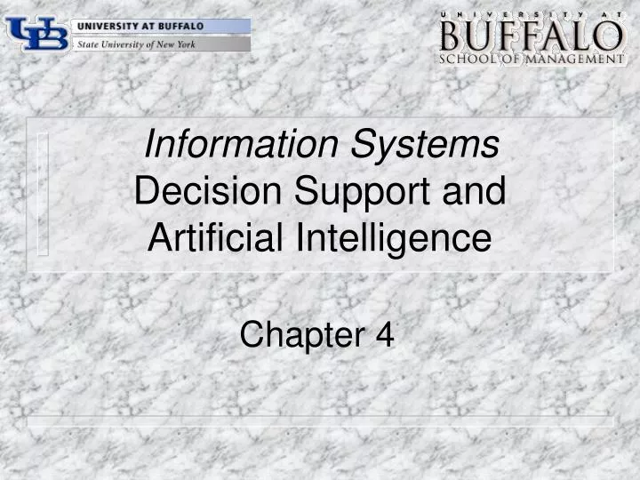 information systems decision support and artificial intelligence