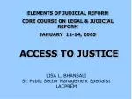 ACCESS TO JUSTICE - slide 1