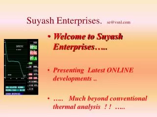 Suyash Enterprises. se@vsnl.com