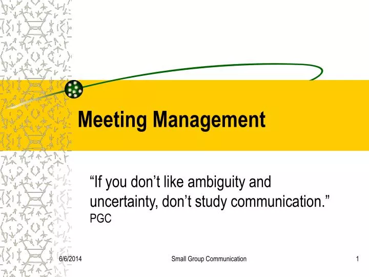 meeting management