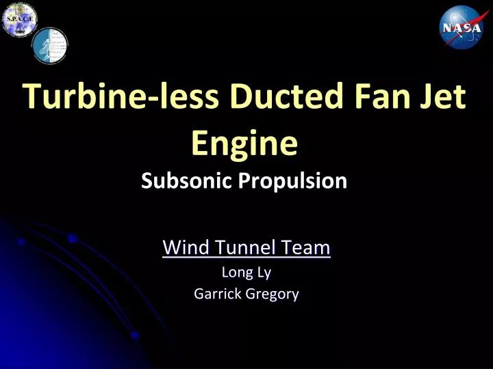 turbine less ducted fan jet engine subsonic propulsion