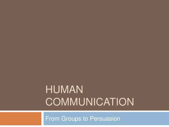 human communication