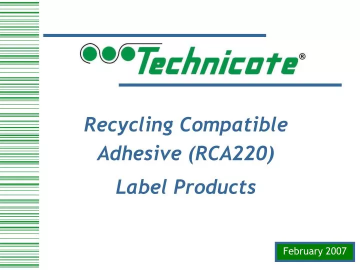 recycling compatible adhesive rca220 label products