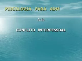 psicologia para adm