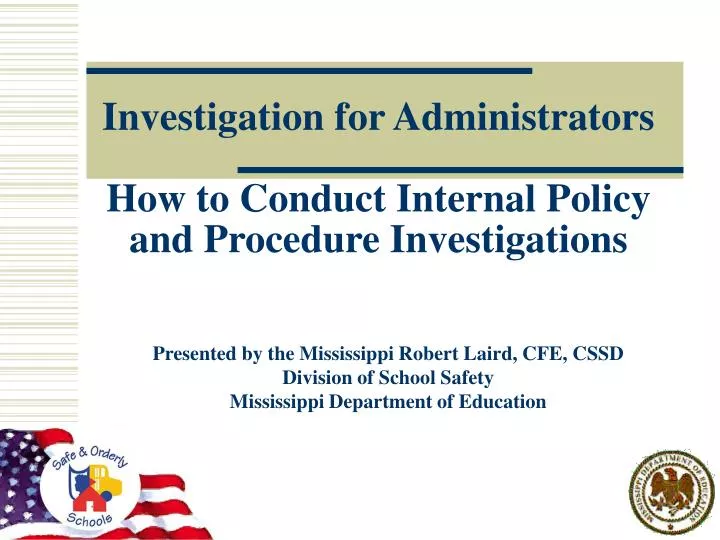 investigation for administrators how to conduct internal policy and procedure investigations